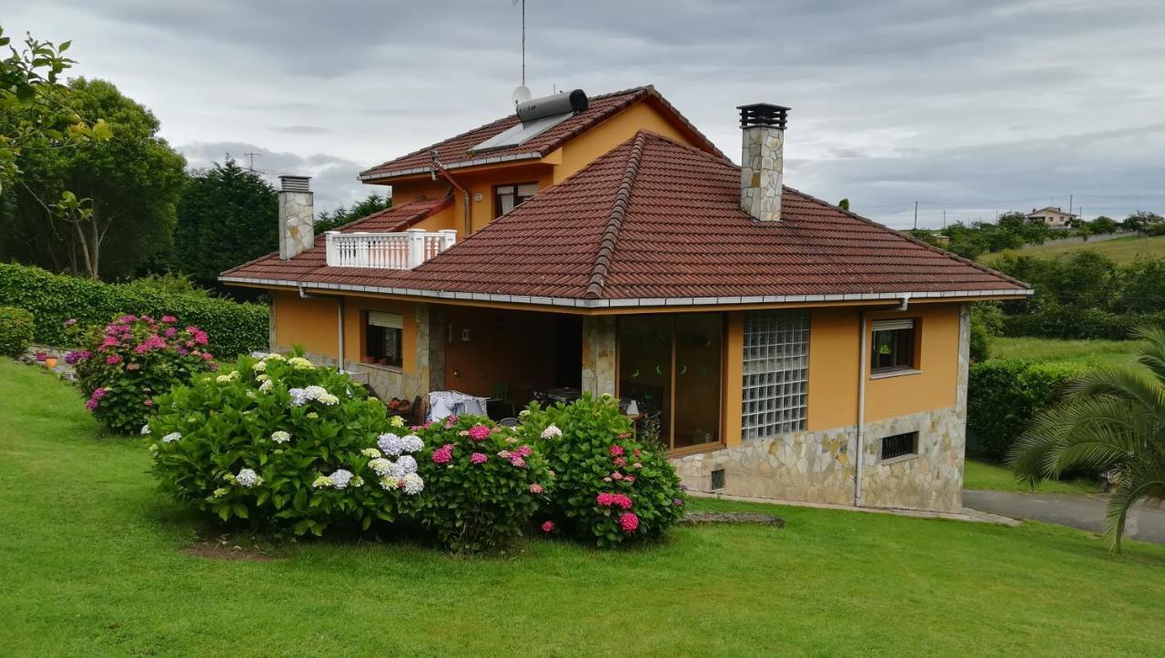 Вилла Piscina Climatizada - Todo El Ano- Playa De La Nora-Chimenea- Barbacoa Кинтуэлес Экстерьер фото